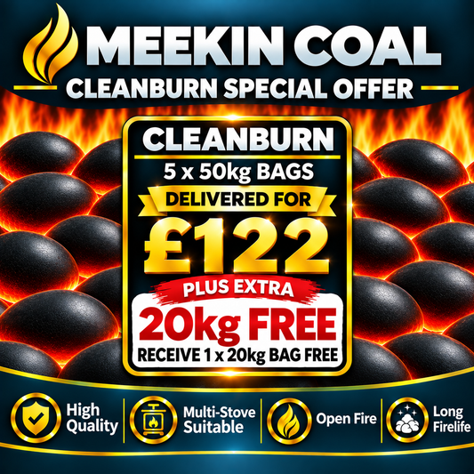 CLEANBURN SMOKELESS OVOIDS BUY 5x 50kg RECEIVE 2Okg FREE